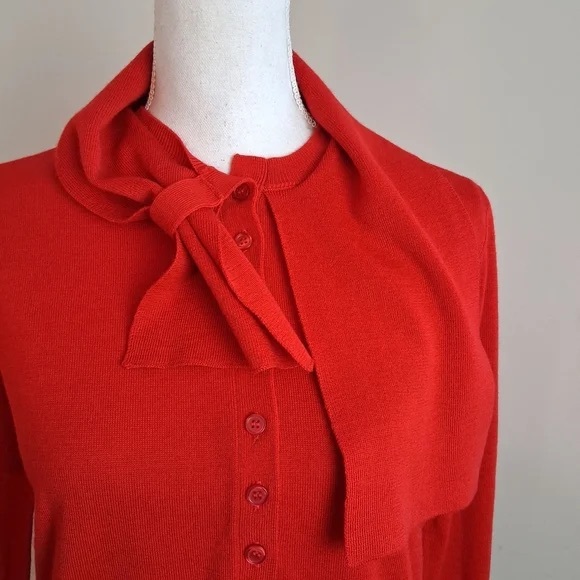 Dior Uniforms Red Wool Women's Blouse - Picture 6 of 6